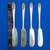 Set of 4 Vintage 1954 Melody Silver Plate Butter Spreader Knives 5 thumbnail