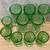 VTG Hazel Atlas Colonial Block Goblets Tumblers Green Depression Glass 5 thumbnail