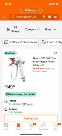 Paint sprayer handgun -new 1