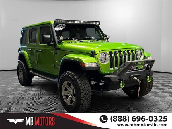 2018 Jeep Wrangler 4x4 4WD Unlimited Sahara SUV - $24,400 (LLAME O ENVÍE UN MENSAJE HOY MB Motors LLC)634708867393291212