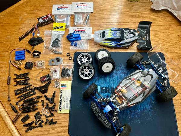 Castle Losi mini b upgraded built rc car with extras