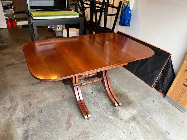 Drop leaf antique dining table 1