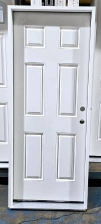 New 32" 6 Panel LH Inswing Fiberglass Exterior Entry Door 1