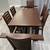 Dining set with 6 chairs and two leafs wood table free delivery 9 thumbnail