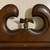 vintage New England Clock Company analog wall colonial eagle wood 4 thumbnail
