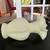 Fenton Uranium Ruffled Melon Satin Custard Glass Vase 5.5” 3 thumbnail