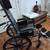 Foldable black wheelchair 2 thumbnail