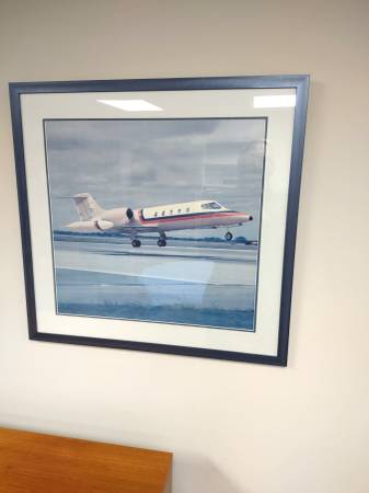 Learjet framed picture 1