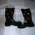 Women's Size 8 Floral Rubber Rain Boots Shoes 1 thumbnail