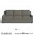 Birch Lane Gemi 80'' Upholstered Sofa Couch Bayou Gray Brand New 3 thumbnail