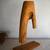Large vintage mid century modern signed live edge wood sculpture 2 thumbnail