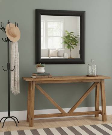 Black Framed Mirror, 20.5" x 24.5" 1