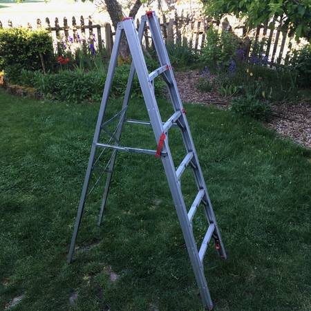 Z-Pro Folding Stick Step Ladder 6 Ft RV Camping Small Spaces 1