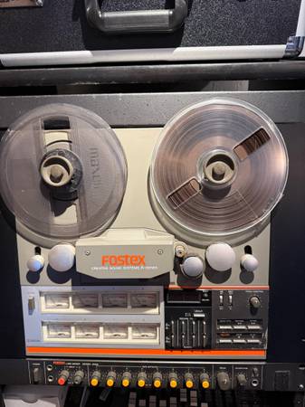 Vintage Fostex eight track on quarter inch tape. 1