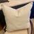 Large Cream Colored Textured Feather Filled Designer Throw Pillow 1 thumbnail