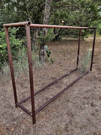 Firewood rack, 92” by 55” by 19” (also great rack for pipe) 1