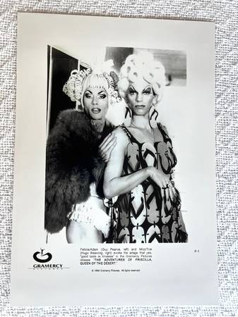 Original Pearce & Weaving b&w still THE ADVENTURES OF PRISCILLA 1