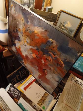 Original abstract watercolor by Sue Christiansen 1