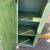 Green and yellow painted wooden cabinet with mirror. 4 thumbnail
