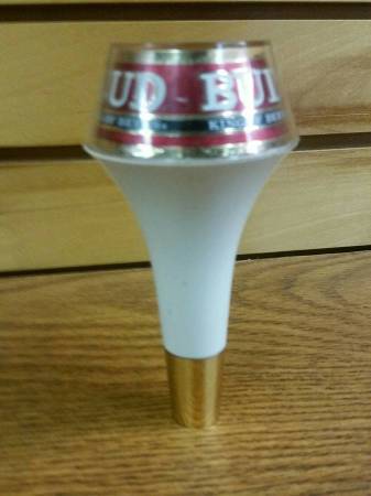 VINTAGE BUDWEISER " BUD KING OF BEERS " TAP HANDLE 1