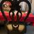 Solid wood dining table and 10 chairs 6 thumbnail