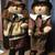 PAIR OF PRIMA CREATIONS THANKSGIVING PILGRIM DOLLS BOY GIRL 28" 1 thumbnail