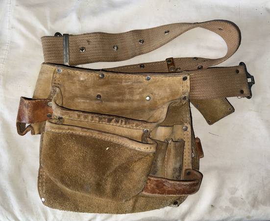 Professional Genuine Leather Tool Belt Pouch - Carpenter 1
