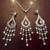 Brand New Sterling Silver Set (Necklace + Earrings) with Crystals 1 thumbnail