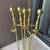 Antique Solid Brass Fireplace Set 8 thumbnail