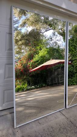 mirror door w white frame 1