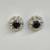 White Gold Black Diamond Studs Earrings 3 thumbnail