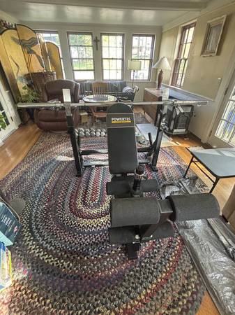 Powertec Strength Workbench, Bar, and Plate Weights 1