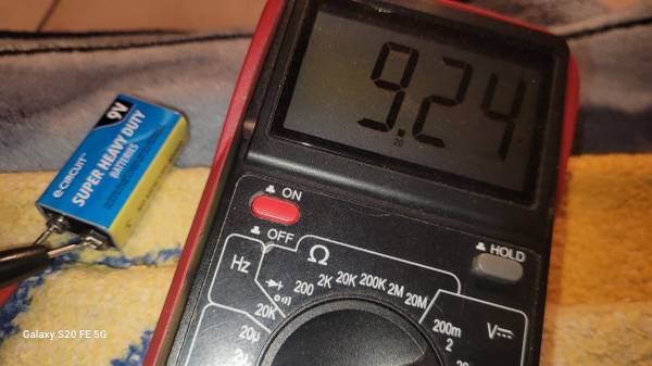 9volt batteries. 1