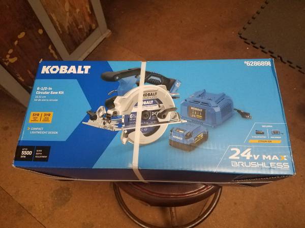 Kobalt 24V Circular Saw Kit NEW 1