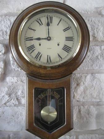 Pendulum-Style Regulator Wall Clock 1