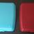 2 Tupperware Square Sandwich Keeper Lunch Containers Kids Rule & Retro 4 thumbnail