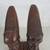 African Hand Carved Tribal Folk Art Wood Man & Woman Busts Signed 12" 5 thumbnail