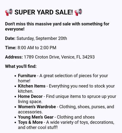 Super Yard Sale 1