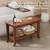 24" Solid Teak Shower Bench with Storage Shelf Water-Resistant 5 thumbnail