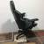 Gaming chair- black leather-works like office chair-adjustable 7 thumbnail