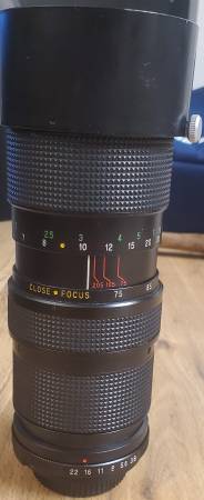 VtG Vivitar Close Focusing Auto Zoom Lens 75mm-205mm f:3.8 Camera SLR 1