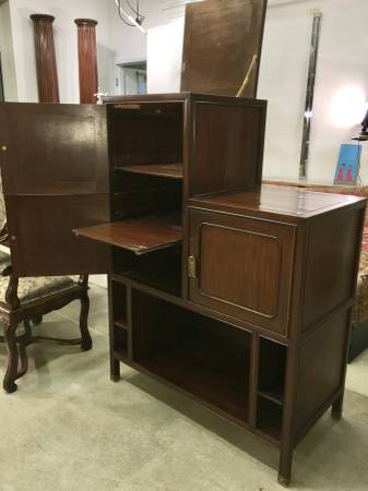 Shanghai Art Deco Stepped Tansu LP Media Cabinet - $150 (Hanover)63439152621057124