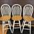 Three oak and white painted barstools 1 thumbnail