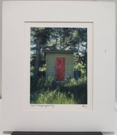 “Don’t Forget Your Key” matted photo by Carole Miller 1