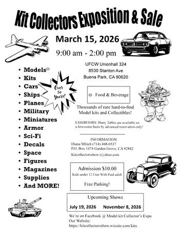 March 15th 2026 Kit Collectors Swap Meet 1
