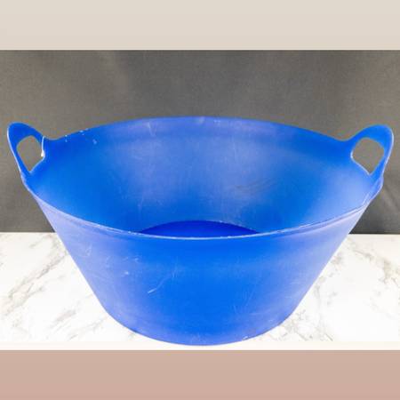 Blue Party Tub, Flexi Storage Trug. BPA-free Heavy Duty Plastic Ice Bucket Drink 1