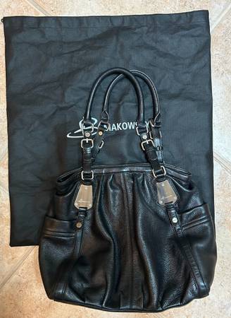 Large black B Makowsky purse with dust bag 1