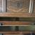 2 Piece Vintage Oak Desk with Cut Glass Panes and Inlaid Leather Area 8 thumbnail