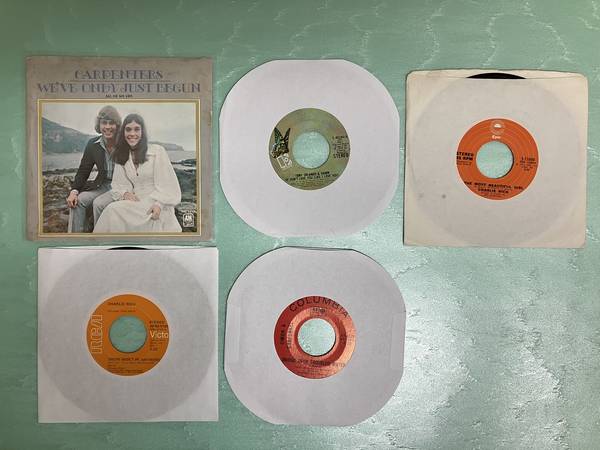 45 RPM Records Lot - 1970s 1