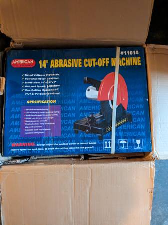 14" ABRASIVE CUT-OFF CHOP SAW with blades discs 1
